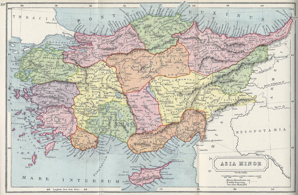 1.01. Χάρτης Μικράς Ασίας, 1907